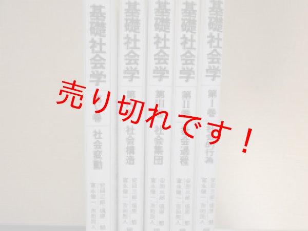 画像2: 基礎社会学　全5冊揃　安田三郎他編 (2)