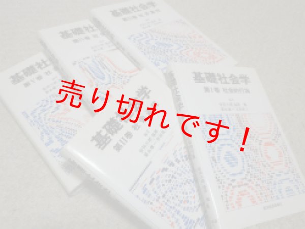 画像1: 基礎社会学　全5冊揃　安田三郎他編 (1)