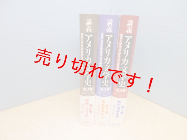画像1: 講義 アメリカ文学史―東京大学文学部英文科講義録　全3冊揃　渡辺利雄 (1)