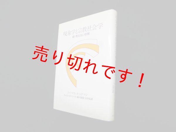 画像1: 現象学と宗教社会学―続・見えない宗教　トーマス・ルックマン/デイヴィッド・リード 他訳 (1)