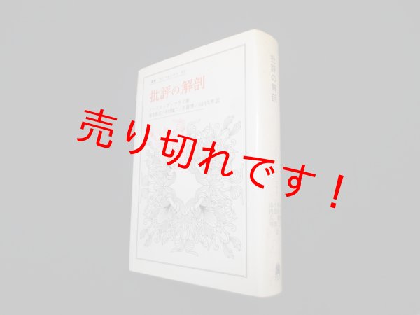 画像1: 批評の解剖（叢書・ウニベルシタス）　ノースロップ・フライ/海老根宏 他訳 (1)