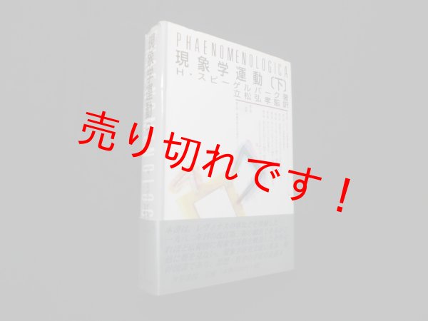 画像1: 現象学運動 (下)　H. スピーゲルバーグ/立松弘孝 監訳 (1)