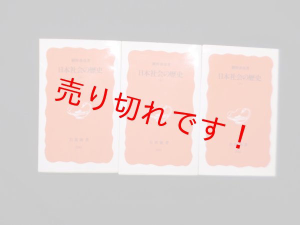 画像1: 日本社会の歴史　全3冊揃 (岩波新書)　網野善彦 (1)